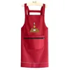 Hemmode Apron Kitchen Watertproof and Oilproof Overalls Söta japanska blus Kvinnor Toppar Vuxna 240111