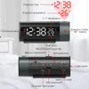 LED Digital Alarm Clock 180 ° Rotation Table électronique Projecteur Temps Projection Projection Chambre de lit Automatique Automatique Horloge 240110