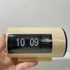 Retro Tablo Saati Otomatik Flip Saat 12 Saat/ PM Biçim Ekran Zaman Masası Saat Flip Sayfa Turnavat Saatleri 240110