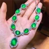 Ensembles de bijoux de diamant Jade fait à la main