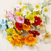 Factory direct simulation flower 4 Gesang flower wedding road lead flower decoration floral poppy flocking corn WP