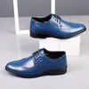 designers Shoes Formal Designer casual Shoes Mens Black Blue white Leathers Shoes Point Toe partys banquet suit Men's Business heel EUR 38-47