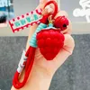 Portachiavi Fragola Piccole cose Ciondolo di frutta Ti amo Berry One Day Personalità Cosa carina Borsa in resina Accessori Portachiavi Regalo