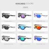 Солнцезащитные очки Kdeam, геометрические поляризованные солнцезащитные очки, мужские спортивные солнцезащитные очки для вождения, инновационные солнцезащитные очки Tr90 с жесткой коробкой Kd9019