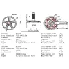 EMAXフリースタイルFS2208 2500KV 3-4SブラシレスモーターサポートFPV RCレーシングドローンパーツ用5インチ6インチプロペラ