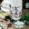 Double Boilers Layer Stainless Steel Steamer Braiser Pan With Lid Nonstick Cooking Pot Metal