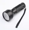 395nM 51LED UV Lanternas ultravioleta LED Blacklight Tocha luz Lâmpada de iluminação Shell8000985 de alumínio