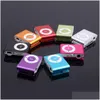 Mp3 Mp4 Players Mini Clip Player Portable Usb Waterproof Sport Compact Metal Music With Tf Card Slot Drop Delivery Electronics Dhlf8