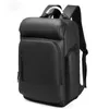 Mochila EURCOOL 15.6 Laptop Black Business Male Mochila USB Carga Mochila funcional Impermeable