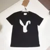 Klasyczny nadruk okrągły szyjka chłopcy designerskie ubrania letnie dziecko z krótkim rękawem T-shirt luksusowe dziewczęta czyste bawełniane ubranie CSD2401112-6
