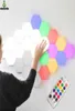 Colorido DIY Quantum Light Touch Sensor ColorChanging Night Lamp 6pcs 10pcs Modular Hexagonal LED Wall room2492471