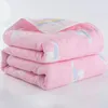 Muslin Baby Toddler Blanket 100% Cotton Bedding Quilt Premium 6 Layer Gauze Breathable Super Soft Infant Stroller Swaddle Wrap 240111
