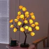 Otra decoración del hogar 24LED lticolor Rose Lamp 5000LM Colorful Rose Tree Light Lámpara de escritorio creativa para el día de San Valentín Decoración de boda para mujeres Regalosvaiduryd