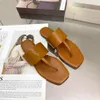 Designer beach flip flops lazy slippers luxury drapy flat thong summer slide ladies womens sandals fashion mule shoes