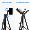 Tripods Na3560 Phone Tripod 55in Professional Video Recording Camera Photography Stand for Xiaomi Huawei Iphone Gopro with Selfie Remote