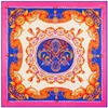 Écharpes ! Magnifique foulard carré en soie sergé pour femmes, 130 130cm, fil Floral, fil métallique, châle de haute qualité