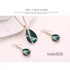 Designer Stud Earrings Diamond Crystal Drop Necklace Jewelry Sets Ear Cuff Pendant Chains Wedding Gift for Women