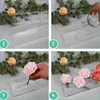 Vases 12 Holes Clear Acrylic Flower Vase Rectangular Floral Centerpiece For Dining Table Rectangle Decorative Modern