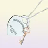 Lidu di alta qualità 100%925 Sterling Silver Heart Lock Necklace Fashion Fashion Exquisite Clavicle Chain Gioielli Deliverità gratuita 6009074