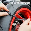 New 5-1pcs Anti-Skid Snow Chains for Motorcycles Bicycles Winter Tire Wheels Non-slip Cable Ties Motorbike Emergency Tire Chain Tool