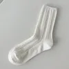 Herrensocken Lustige Mercerisierte Baumwolle Paar Einfarbig Einfache Business Mid Tube Herbst Und Winter