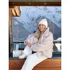 Frauen Jacken Verdickung Lammwolle Pelzigen Mode Winter Mantel Revers Langarm Taschen Frauen Mantel 2024 Luxus Solide Dame Top