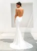 Casual Dresses Zoctuo White Strap Formal For Women Evening Party Sexig Backless V Neck Slim Fit Vestidos Bodycon Cocktail