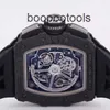 Richardmill Swiss Luxury Watches Automatic Automatic Chronograph Men's Watch Richardmill RM1103 Mens Collection Watch Black Knight Ntpt Carbon Timing Autom Wn