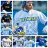 カスタム1ブライスグリーンリーデラウェア2 Ayden Frey NCAA College Baseball Mens Jersey All Stitched 9 Jake Dunion 10 Tyler 8月11日Chris Dengler 12 Carter Welch 27 Nate Rolka