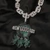 Designer uwin quelques bons enfants pendentifs colliers pour hommes glacés bling Moisanite Diamond Pendant Pendent Hip Hop Bijoux pour cadeau