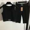 Conjunto de sujetadores deportivos para mujer, sujetador recortado sin aros, camisetas sin mangas, pantalones cortos, mallas sexys informales para gimnasio, Yoga, camisetas sin mangas, pantalones, trajes