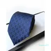 Designer stropdas heren zijden stropdas mannelijke zakelijke stropdassen brief geborduurde Krawatte luxe nekbanden