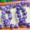 Bracelets Natural Dream Amethyst Bracelet Fashion Women Healing Jewelry Gemstone Reiki Energy Stone Holiday Gift 12/14mm