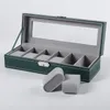 361012Uhrenbox PU-Leder Aufbewahrungskoffer Uhrendisplay Schmuckhalter Organizer für Männer oder Frauen nach Maß 240110