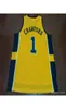 Vintage ECHTES 21er Jahre 1 GELBes Jamal Crawford Michigan Wolverines College-Trikot Größe S4XL oder benutzerdefiniertes Trikot mit beliebigem Namen oder Nummer 1418616