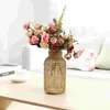 Vases 1pc Rustic Woven Vase Glass Decoration Farmhouse Table Centerpiece Flower Arrangement