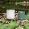 TYESO 304 Edelstahl Kaffeetasse mit Henkel Thermoskanne Einfache Bürotasse Milchtasse Teetasse 240110