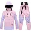 2024 garnitury narciarskie zimowe wodoodporne ciepłe sportowe ubrania na narciarstwa górskie Zestaw Outdoor WindProof Snowboarding Suit Kobiet mężczyzn 240111