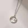 Collane Placcatura in platino Collana con coppia di volpi del piccolo principe per donna Uomo Argento sterling 925 Regalo di San Valentino Gioielli di compleanno