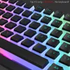 Keyboards Pudding PBT Keycaps 129 Keys Double Shot Translucent for 60% 80% 100% Layout OEM Profile for RGB Mechanical Gaming KeyboardL240105
