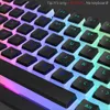 Клавиатуры пудинг PBT Keycaps 129 Ключевой двойной линз Прозрачный подходит для 60% 80% 100% макет RGB Механическая игра -клавиатура Configuration Filesl2404