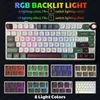 キーボードSR75ゲーミングメカニカルキーボード81KEY 2.4G Bluetoothワイヤレス/有線キーボードRGB HotSwap Gamer Gasket StructureキーボードTecladol240105