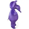 Costume della mascotte dell'elefante viola di dimensione adulta di Halloween per la personalizzazione del supporto di spedizione gratuita per la vendita della mascotte del personaggio dei cartoni animati del partito