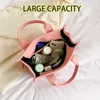 Bag the Mini Tote Leather Sequin Women's Small Zipper Handbag