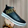 Luxury laarzen heren tijschoenen high top bord eerste laag cowhide merk ontwerper laarzen kleine witte schoenhoen heren hoge help sport lchaussure hommes a5