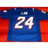 personnalisé Rare 1995 24 Ty Law bleu blanc couleur 009 jeu porté RETRO Jersey College Jersey taille S5XL ou personnalisé n'importe quel nom ou numéro jer8832972