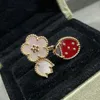 Bague coccinelle Simple en or Rose pour femme, bijou de printemps, marque de luxe, joli tempérament, cadeau de fête