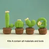 Outras artes e ofícios Handmade Cactus Love Potted Crochet Knitting Kits Fios de Lã Kit de exibição de crochê para DIY Iniciante Mulheres Casa Presente Atacado YQ240111