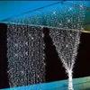 2015 New 1000 LED 10m x 3m LEDカーテンライト屋外の防水性クリスマスフェアリーウェディングパーティークリスマスストリングライト110V-220V233D