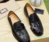 Nuovi mocassini da uomo Scarpe eleganti Muli classici in pelle di vacchetta Princetown Mens Brand Trample Lazy Flat Shoes